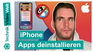 iPhone 📱 Apps löschen und deinstallieren 2020 🔰 [upl. by Dulci]