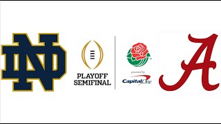 2021 CFP Semifinal Rose Bowl 4 Notre Dame vs 1 Alabama Highlights [upl. by Essiralc203]