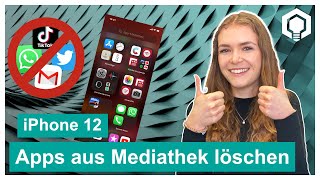 iPhone 12 📱Apps aus Mediathek löschen [upl. by Bertram]