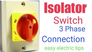 Isolator switch connection [upl. by Courtnay]