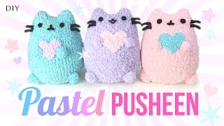 DIY Pusheen Cat Plush  Make Adorable Budget Plushies Using SOCKS [upl. by Zoubek]