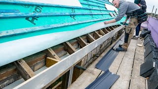 FINISHING THE EAVES  Timber Fascias amp Soffits [upl. by Nodnol]