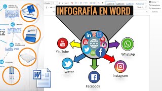 Cómo HACER una INFOGRAFÍA en WORD como un PROFESIONAL [upl. by Ymorej]