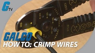 How to Crimp Wires  Basic Tips on Crimping  Galco [upl. by Lightfoot]