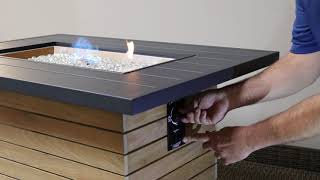 How To Light an Outdoor Gas Fire Pit Table [upl. by Donna]