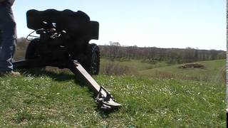 Hotchkiss 37 MLE 25MM anti tank gun live fire [upl. by Carola198]