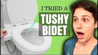 Tushy Bidet Review UNBOXING  INSTALLATION  REACTION [upl. by Orose]