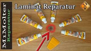 Laminat amp Parkett Spachteln  Laminat Reparatur von M1Molter [upl. by Ydniw]