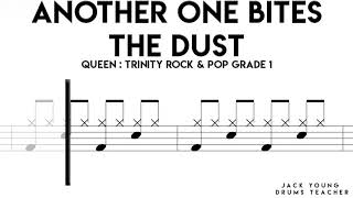 Another One Bites The Dust Trinity Rock amp Pop Drums Grade 1 OLD [upl. by Euh]