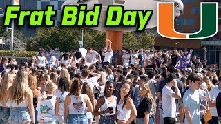 FRAT BID DAY 2020  UNIVERSITY OF MIAMI [upl. by Airb]