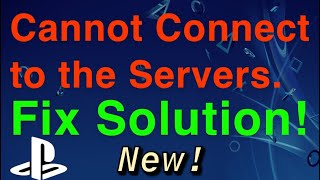 PS4 CANNOT CONNECT TO THE SERVERS SOLUTION FIX Easy [upl. by Lebasiairam]