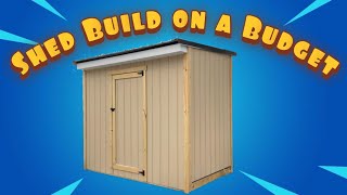 Storage Shed for Cheap  Start to Finish Build [upl. by Asehr960]