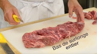 L’arrièreplan de la boucherie Bifteck de bas de surlonge bavette [upl. by Ranite]