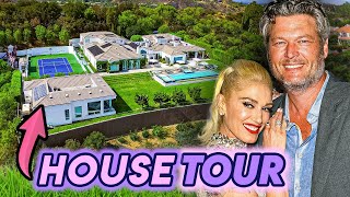 Gwen Stefani amp Blake Shelton  House Tour 2020  New 3 Million Encino House amp More [upl. by Senoj479]