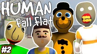 ULTIMATE HUMAN FALL FLAT OBSTACLE COURSE  Multiplayer Human Fall Flat Gameplay [upl. by Ahsata]