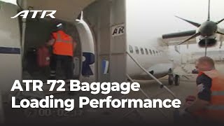 ATR 72 Baggage Loading Performance [upl. by Kampmann]