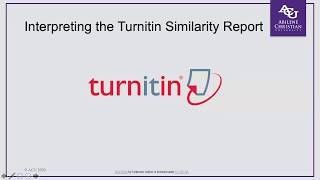 Using Turnitin to Avoid Plagiarism  ACU Online Writing Center [upl. by Nnylesor]