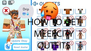 HOW TO GET OUTFITS IN MEEPCITY🥶🥵ROBLOX [upl. by Oluas]