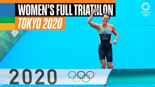 Womens FULL Triathlon 🏊‍♀️🚴‍♀️🏃‍♀️  Tokyo Replays [upl. by Amora]