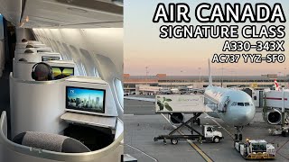 Air Canada Signature Class A330 Business Class Review [upl. by Broddie]