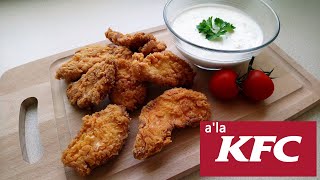 Stripsy z KFC  kawałki kurczaka w domowej chrupiącej panierce [upl. by Gnem]