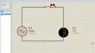 Proteus for beginners turorial3  Creating an AC Circuit [upl. by Bruner857]