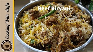 Perfect Degi Beef Biryani Recipe By Cooking with Asifa [upl. by Grimbal]