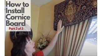 DIY Cornice Board Installation [upl. by Helm]