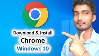 How to download amp install chrome in Windows 10  Hindi [upl. by Enerual]