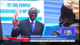 Tension in Kampala after Ugandan opposition leader Kizza Besigye swore himself in as the president [upl. by Nyleahs33]