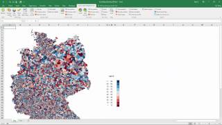 Excel Karte Deutschland Postleitzahlen  Die Analyse mit 5stelligen PLZ [upl. by Theola504]