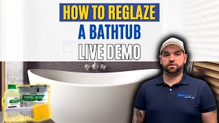 How To Reglaze a Bathtub  Ekopel 2K Bathtub Refinishing Kit  Live demo [upl. by Anar]