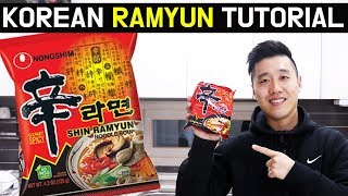 How to make Korean Ramen Perfectly Ramyun recipe Perfect Ramyeon Tutorial Shin Ramyun [upl. by Aihpledalihp]