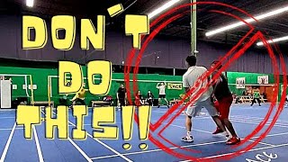 TOP 5 Mistakes in DOUBLES BADMINTON and how to CORRECT Them [upl. by Assiram]