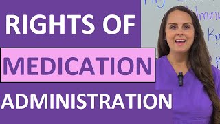 Rights of Medication Administration in Nursing 5 6 7 9 10 12 NCLEX Review [upl. by Adniles]