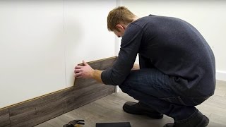 How to Horizontally Install Pergo Laminate Flooring On Your Walls [upl. by Cordie]