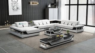 Bewley Modern Leather Sectional With Storage  Jubilee Furniture [upl. by Ahsinahs697]