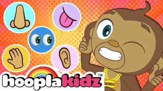 HooplaKidz  Five Senses Song  More Nursery Rhymes amp Kids Songs [upl. by Yrffej]