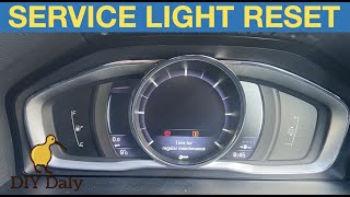 Volvo V60 Service light reset procedure [upl. by Shanley706]