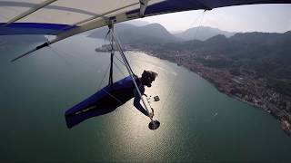 VOLO LIBERO DELTAPLANO  LAGO DISEO  Wills Wing Falcon 4  GoPro HERO4 [upl. by Llehsram]