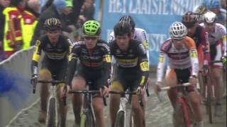 Belgian National Championships Cyclocross  Oostende  812017 MEN [upl. by Eeniffar]