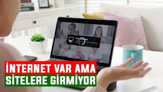 İnternet Var Ama Sitelere Giremiyorum Sorunu Çözümü  2021 [upl. by Mages]