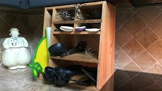 Building a Kitchen Utensil Holder  DIY [upl. by Aniratac]