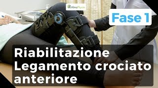 riabilitazione legamento crociato anteriore fase 1 [upl. by Dunton]