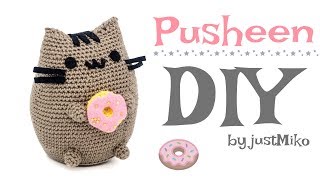 Pusheen the Cat häkeln 🍩 Do it Yourself Amigurumi  Katze by justMiko [upl. by Afital]