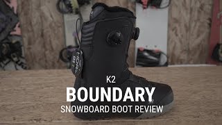 K2 Boundary 2019 Snowboard Boot Review  Tactics [upl. by Mitzl432]