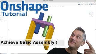 Onshape  9  Basic Assemble [upl. by Adianes]