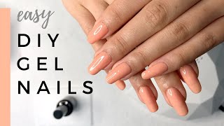 EASY DIY GEL NAIL USING BEETLES GEL NAIL STARTER KIT  Trying New Things [upl. by Sahcnip604]