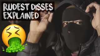 RUDEST DISSES IN UK DRILL EXPLAINED [upl. by Nnayd95]