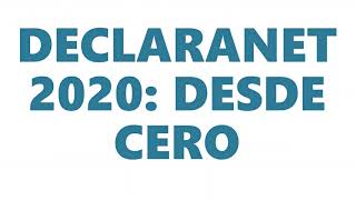 DECLARACIÓN PATRIMONIAL DECLARANET 2020 PASO A PASO [upl. by Malony]